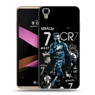 Пластиковый чехол на LG X Style с принтом Реал Роналдо