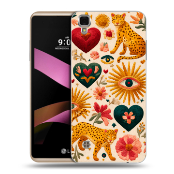 Пластиковый чехол на LG X Style с принтом Модный принт