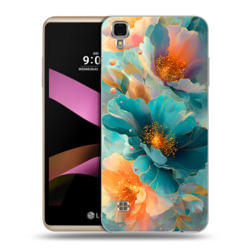 Пластиковый чехол на LG X Style с принтом Цветы