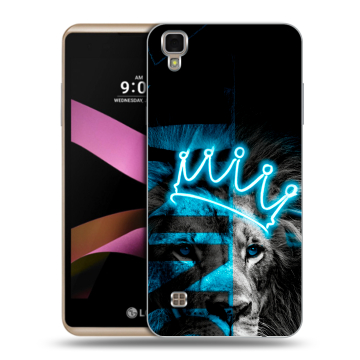 Пластиковый чехол на LG X Style с принтом Король лев