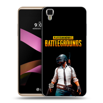 Пластиковый чехол на LG X Style с принтом PUGB ПАГБ Пластиковый чехол на LG X Style с принтом PUGB ПАГБ