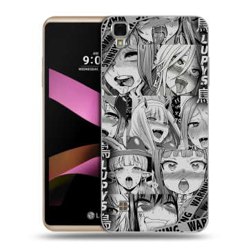 Пластиковый чехол на LG X Style с принтом Ahegao Ахегао Аниме