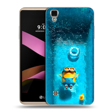 Пластиковый чехол на LG X Style с принтом Миньоны