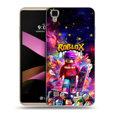 Пластиковый чехол на LG X Style с принтом Roblox Роблокс