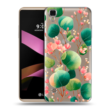 Пластиковый чехол на LG X Style с принтом женский