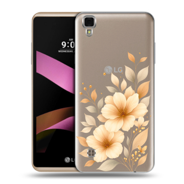 Пластиковый чехол на LG X Style с принтом для девушки