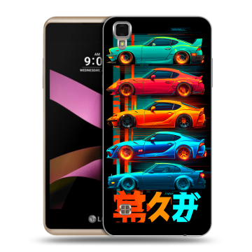 Пластиковый чехол на LG X Style с принтом машины тачки