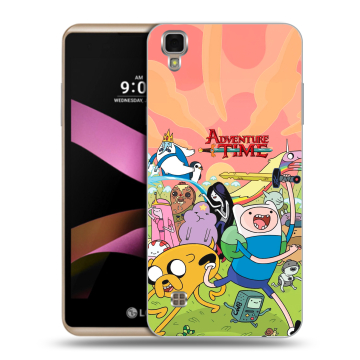Пластиковый чехол на LG X Style с принтом Adventure time Время приключений
