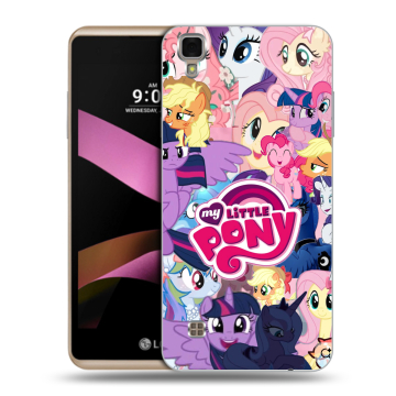 Пластиковый чехол на LG X Style с принтом My little pony Дружба чудо