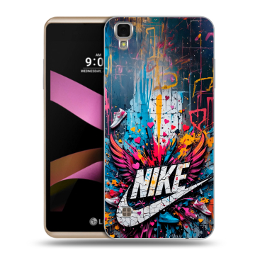 Пластиковый чехол на LG X Style с принтом Nike Найк Пластиковый чехол на LG X Style с принтом Nike Найк