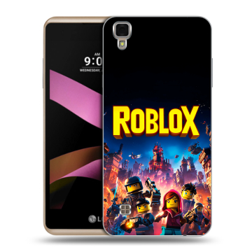 Пластиковый чехол на LG X Style с принтом Roblox Роблокс