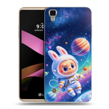 Пластиковый чехол на LG X Style с принтом Labubu Лабубу