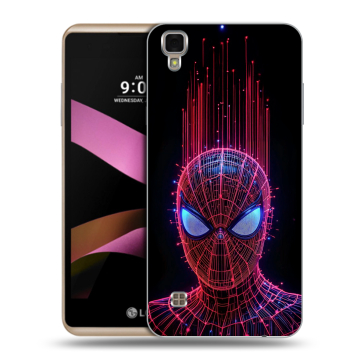 Пластиковый чехол на LG X Style с принтом Spiderman Человек паук