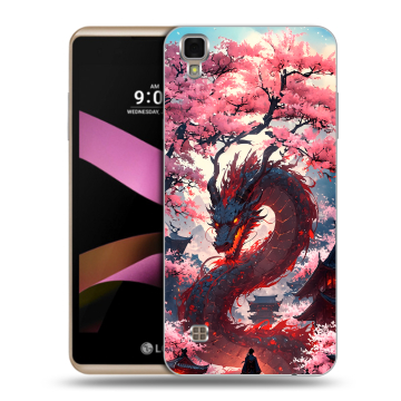Пластиковый чехол на LG X Style с принтом Дракон Японский Пластиковый чехол на LG X Style с принтом Дракон Японский