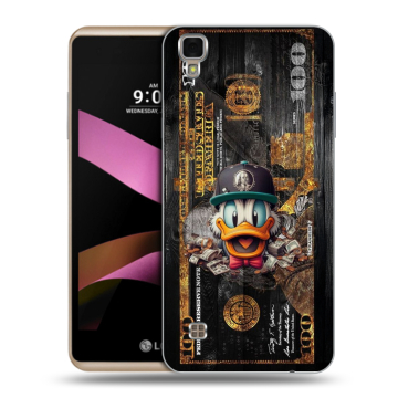 Пластиковый чехол на LG X Style с принтом Дональд Дак Доллар Пластиковый чехол на LG X Style с принтом Дональд Дак Доллар