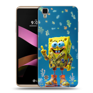 Пластиковый чехол на LG X Style с принтом Спанч боб Спанчбоб