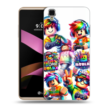 Пластиковый чехол на LG X Style с принтом Roblox Роблокс