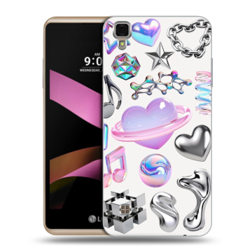 Пластиковый чехол на LG X Style с принтом Y2K