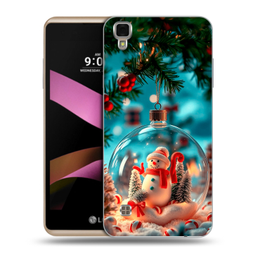 Пластиковый чехол на LG X Style с принтом Новый год