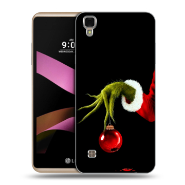 Пластиковый чехол на LG X Style с принтом Новый год Гринч