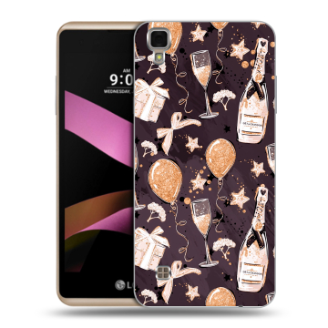 Пластиковый чехол на LG X Style с принтом Новый год