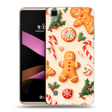Пластиковый чехол на LG X Style с принтом Новый год