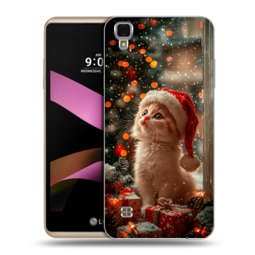 Пластиковый чехол на LG X Style с принтом Новый год
