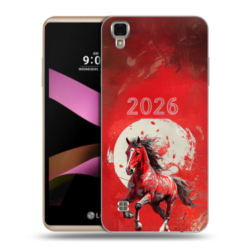 Пластиковый чехол на LG X Style с принтом Новый год