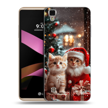 Пластиковый чехол на LG X Style с принтом Новый год