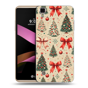 Пластиковый чехол на LG X Style с принтом Новый год