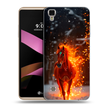 Пластиковый чехол на LG X Style с принтом Новый год