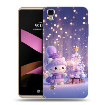 Пластиковый чехол на LG X Style с принтом Новый год