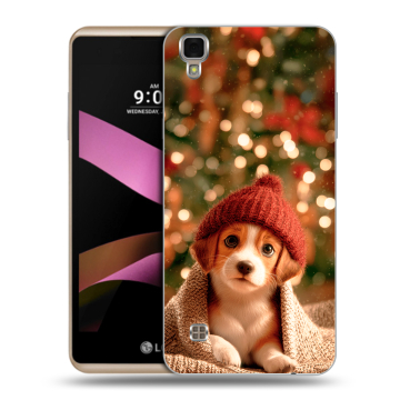 Пластиковый чехол на LG X Style с принтом Новый год