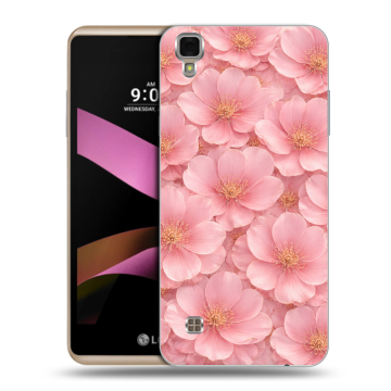 Пластиковый чехол на LG X Style с принтом женский
