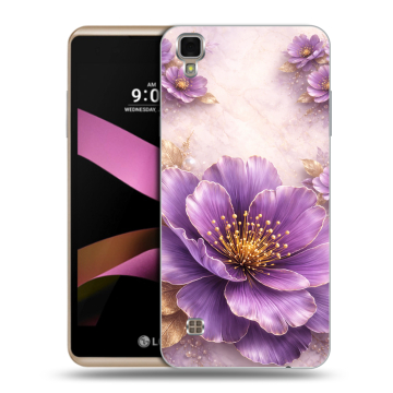 Пластиковый чехол на LG X Style с принтом женский