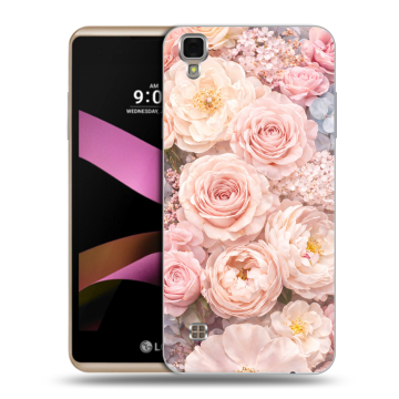Пластиковый чехол на LG X Style с принтом женский