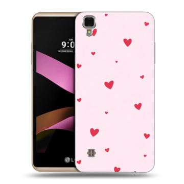 Пластиковый чехол на LG X Style с принтом для девочек