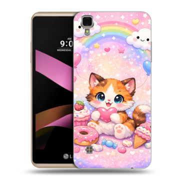 Пластиковый чехол на LG X Style с принтом для девочек Пластиковый чехол на LG X Style с принтом для девочек