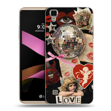 Пластиковый чехол на LG X Style с принтом для девочек