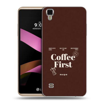 Пластиковый чехол на LG X Style с принтом женский