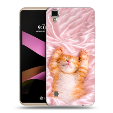 Пластиковый чехол на LG X Style с принтом женский