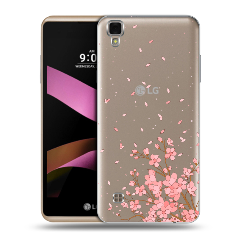 Пластиковый чехол на LG X Style с принтом Ветка сакуры Пластиковый чехол на LG X Style с принтом Ветка сакуры