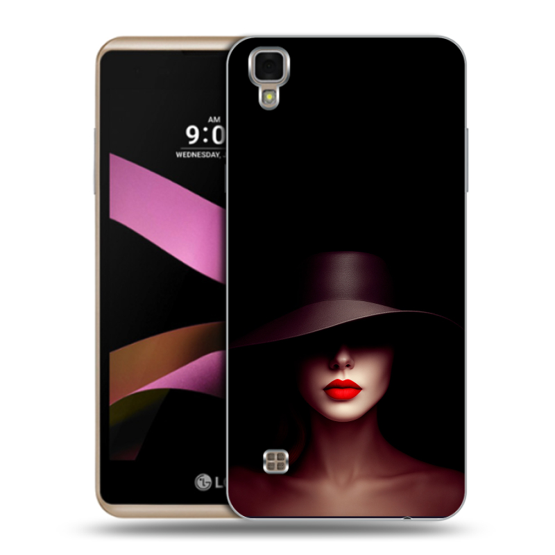 Пластиковый чехол на LG X Style с принтом Девушка в шляпе Пластиковый чехол на LG X Style с принтом Девушка в шляпе