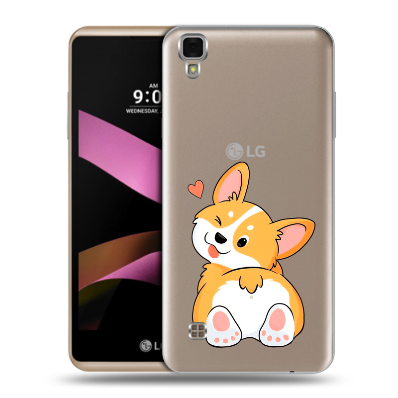 Пластиковый чехол на LG X Style с принтом Корги Пластиковый чехол на LG X Style с принтом Корги
