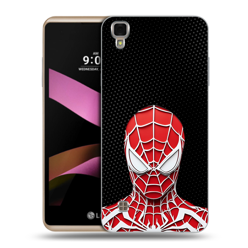 Пластиковый чехол на LG X Style с принтом человек паук spiderman Пластиковый чехол на LG X Style с принтом человек паук spiderman
