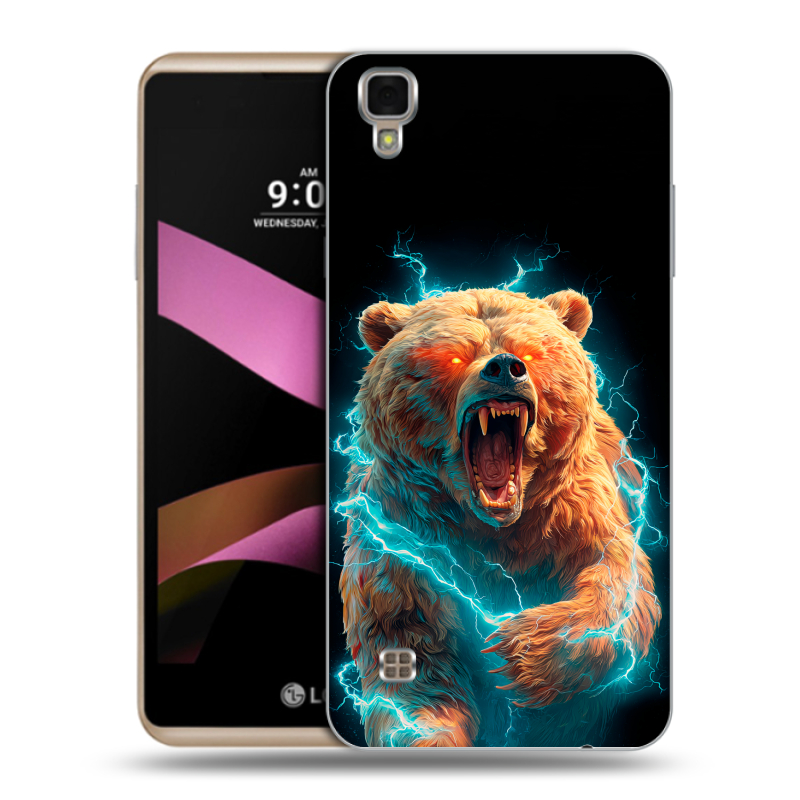 Пластиковый чехол на LG X Style с принтом Медведь Пластиковый чехол на LG X Style с принтом Медведь