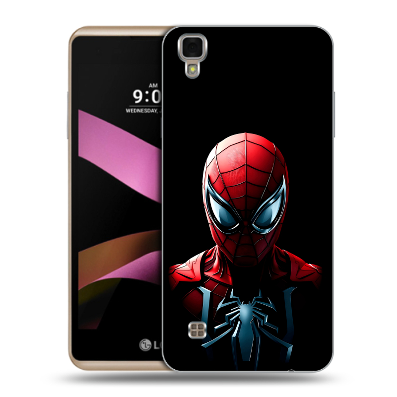 Пластиковый чехол на LG X Style с принтом Spiderman Человек паук Пластиковый чехол на LG X Style с принтом Spiderman Человек паук