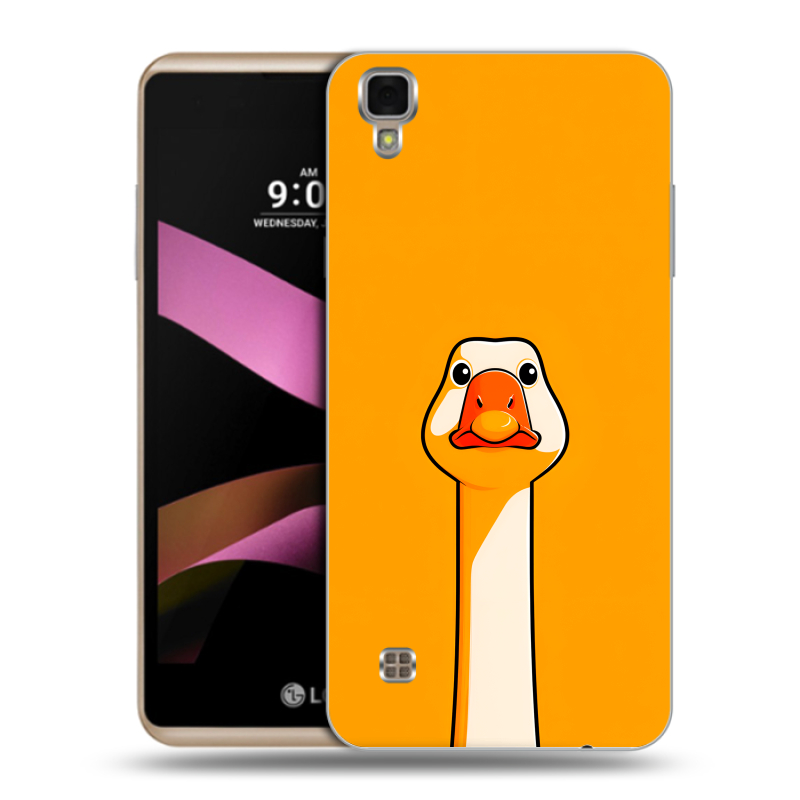 Пластиковый чехол на LG X Style с принтом Смешная утка Пластиковый чехол на LG X Style с принтом Смешная утка