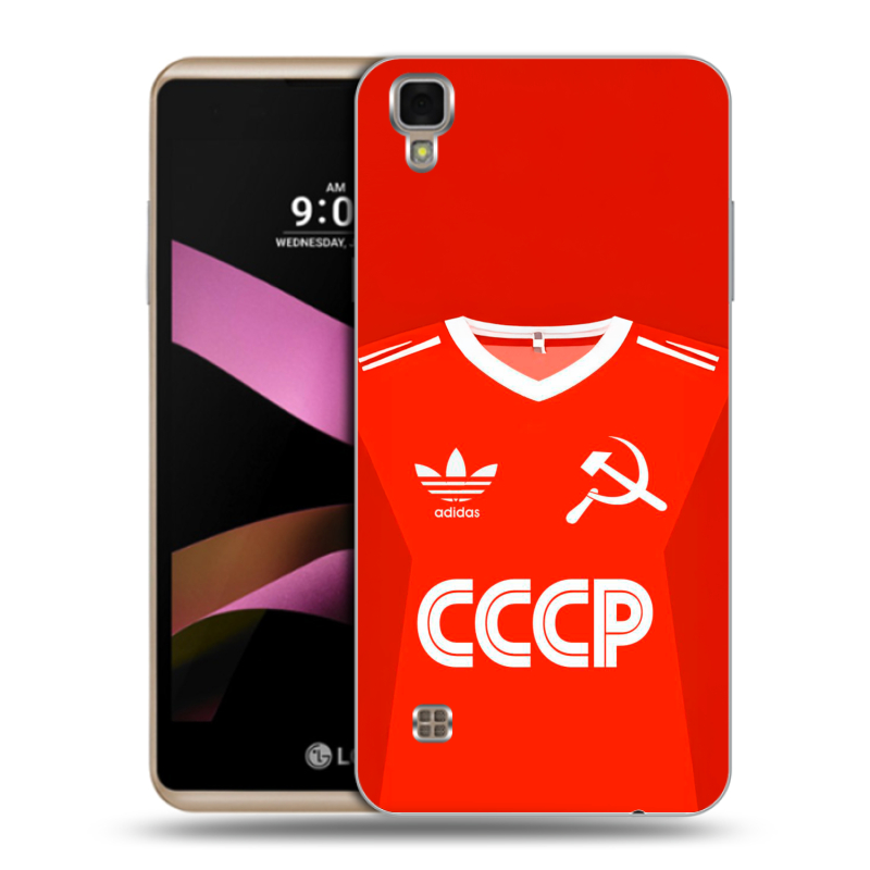 Пластиковый чехол на LG X Style с принтом Флаг Герб СССР Пластиковый чехол на LG X Style с принтом Флаг Герб СССР