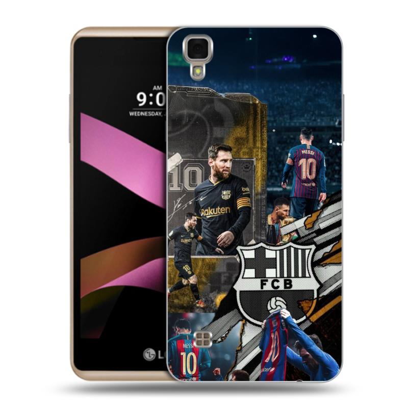 Пластиковый чехол на LG X Style с принтом Messi Barcelona Пластиковый чехол на LG X Style с принтом Messi Barcelona